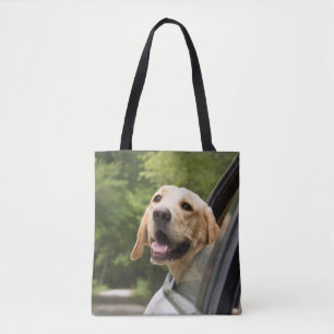 Bolsa Tote Ouro Labrador No Espelho Da Rearview