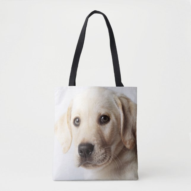 Bolsa Tote Ouro Labrador Puppy (Frente)