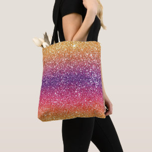 Bolsa Tote Ouro Luminoso Roxo