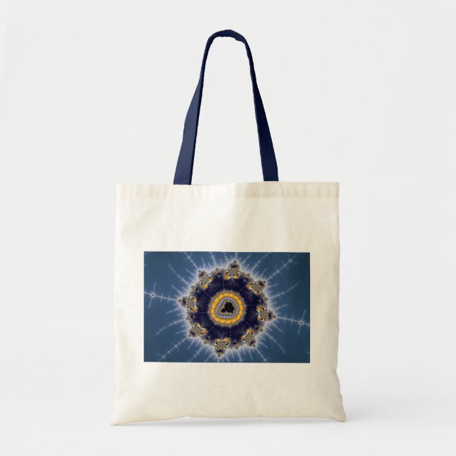 Bolsa Tote Ouro Mandelbrot - Fractal (Frente)