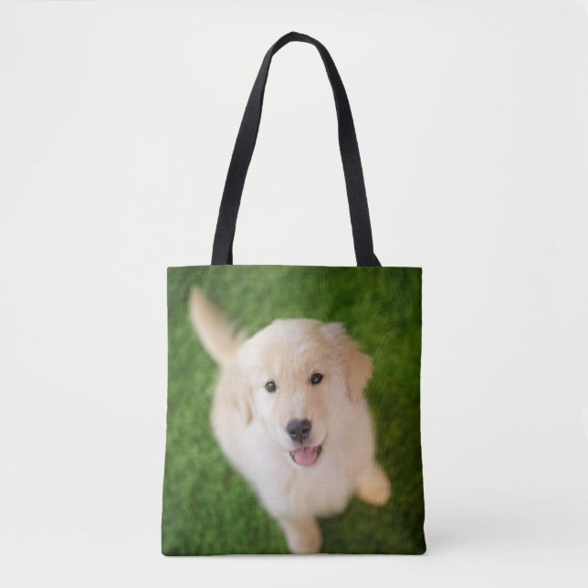 Bolsa Tote Ouro - Retirador de Puppy com Grass (Frente)