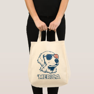 Bolsa Tote Ouro Retriever 4 De Julho Da América Do Sul