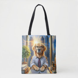 Bolsa Tote Ouro Retriever Businessman No Office