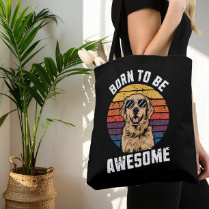 Bolsa Tote Ouro Retriever De Cachorro Nascer Para Retro Sunse