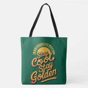 Bolsa Tote Ouro Vibes To Go - "Fique Legal, Fique Ouro