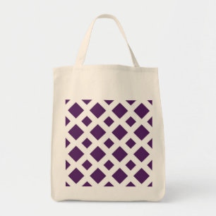 Bolsa Tote Ouros roxos em branco