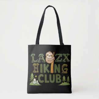Bolsa Tote Out Of Breath Hiking Society Funny Sloth Hiker