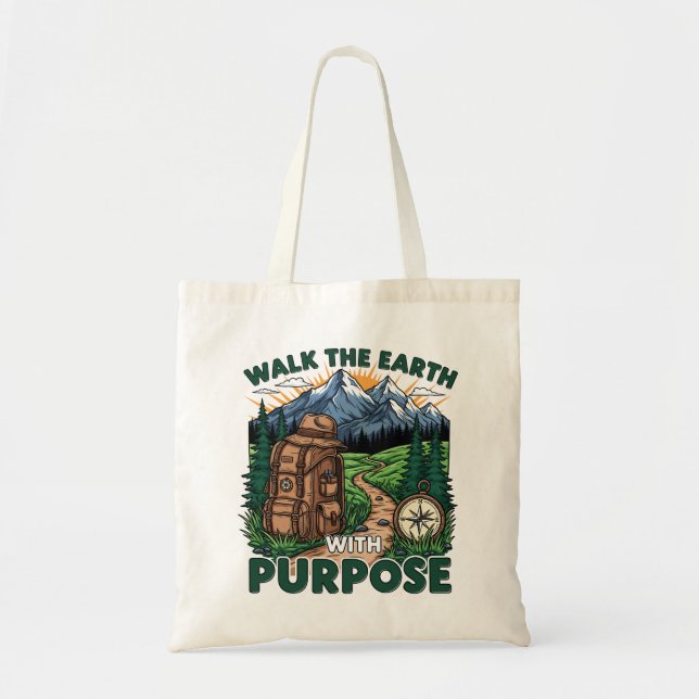 Bolsa Tote Outdoor Trekking Backpack Scenic Nature Tote Bag (Frente)