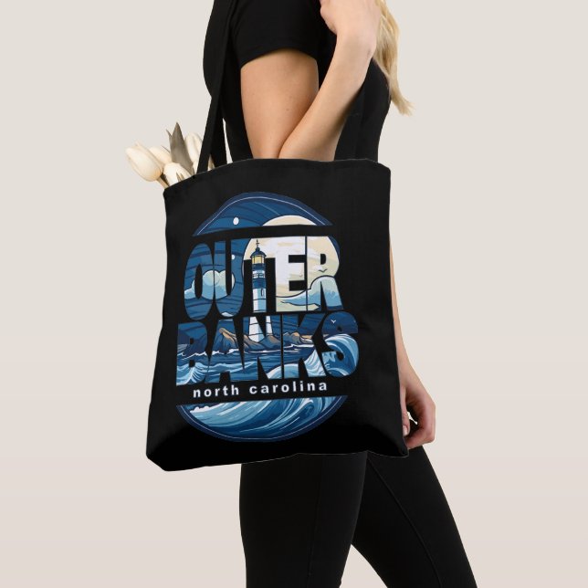 Bolsa Tote Outer Banks North Carolina Lighthouse (Close Up)