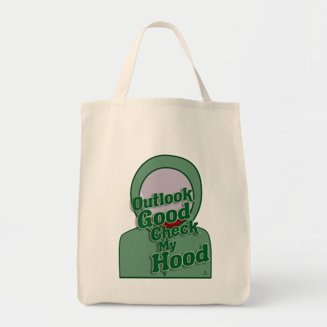 Bolsa Tote Outlook Good Check My Hood Motto (Frente)