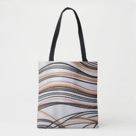 Bolsa Tote outono chic de linha na moda abstrato