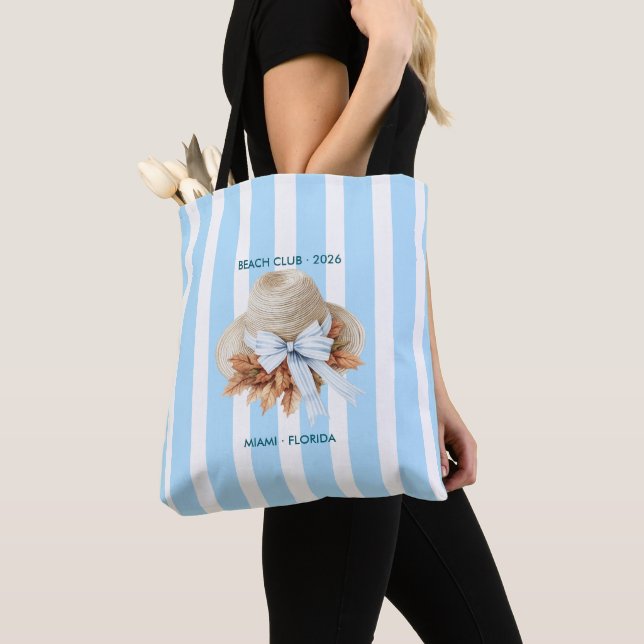 Bolsa Tote Outono - Clube de Praia Chic Costeiro (Close Up)