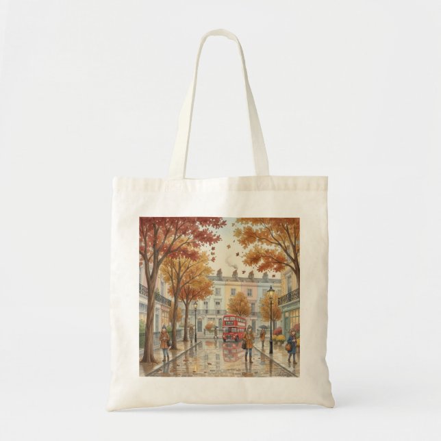 Bolsa Tote Outono em Londres City (Frente)