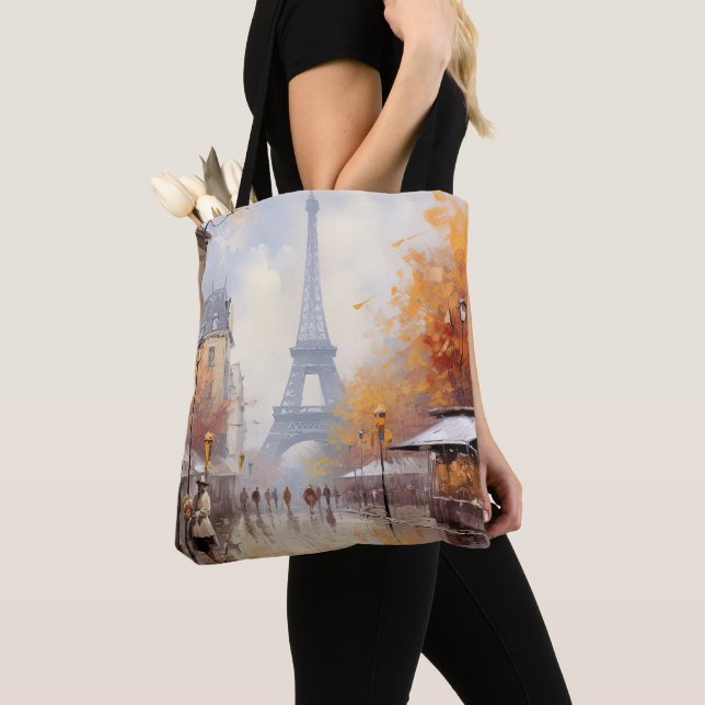 Bolsa Tote Outono em Paris (Close Up)
