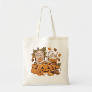 Bolsa Tote Outono Família Halloween Dia de Ação de Graças Fof