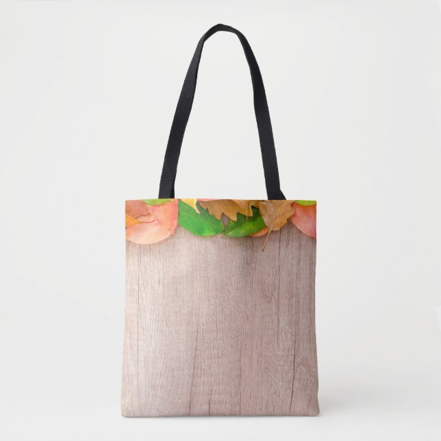 Bolsa Tote Outono - laranja - amarelo (Frente)