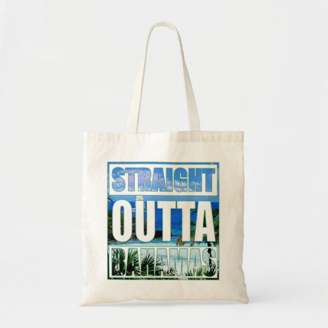 Bolsa Tote Outta reto Bahamas (Frente)