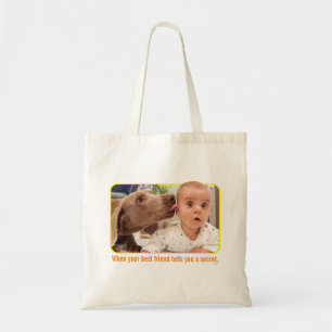 Bolsa Tote Ouvido do bebê que bebe o cão