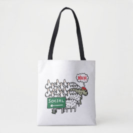 Bolsa Tote Ovelha antissocial