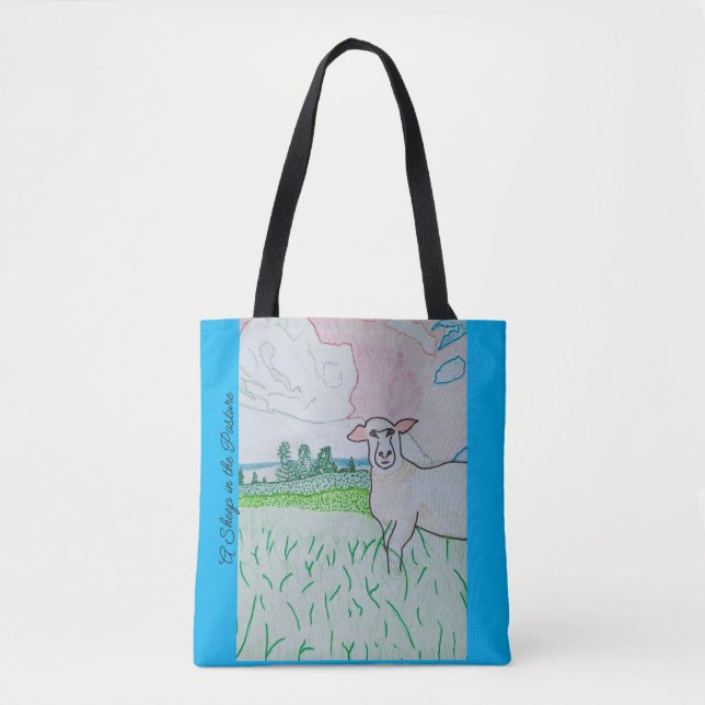 Bolsa Tote Ovelha na Pastura (Frente)