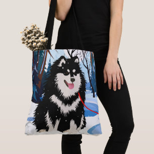 Bolsa Tote OVER THE RIVER Finnish Lapphund