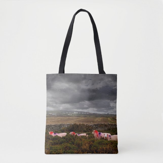 Bolsa Tote Ovinos coloridos (Frente)