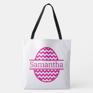 Bolsa Tote Ovo de Páscoa Rosa