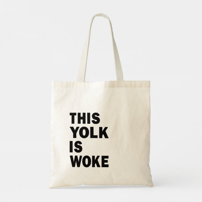 Bolsa Tote Ovo Trending Engraçado Humor Esta Gema é Woke (Verso)