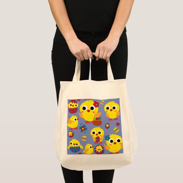 Bolsa Tote Ovos de Páscoa com Hatch Retroativo (Frente (produto))