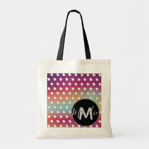 Bolsa Tote Ovos Fritos Arco-íris Nome Bonito Livros da Biblio