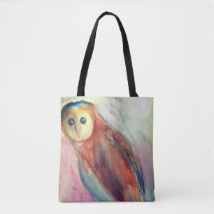 Bolsa Tote Owl Bird Art