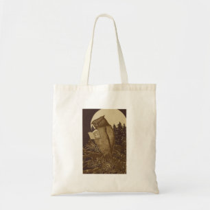 Bolsa Tote Owl Reading by Moonlight