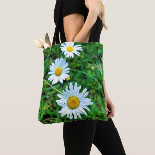 Bolsa Tote Ox-Eye Daisy Por Toda A Impressão