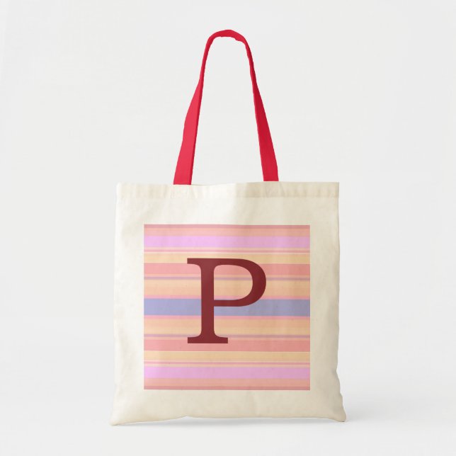 Bolsa Tote P: Monograma P Summer Strike Tote Bag (Frente)