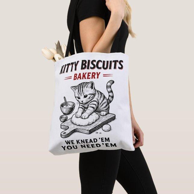 Bolsa Tote Padaria de Biscoitos gatinhos (Close Up)