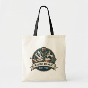 Bolsa Tote Padaria Rústica Loja de Pastelaria Sobremesa Doce 