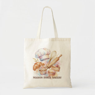 Bolsa Tote Padeiro Confeiteiro Loja de Padaria Sobremesa Doce