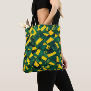 Bolsa Tote padrão abstrato brasileiro