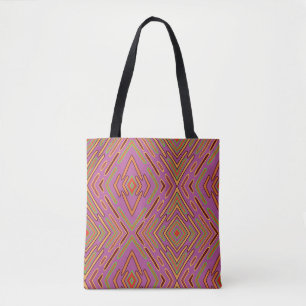 Bolsa Tote Padrão Abstrato de Circuitos Futuristas