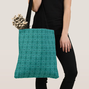 Bolsa Tote Padrão abstrato de ondulações na água azul-turques