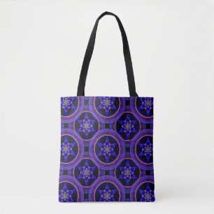 Bolsa Tote Padrão Abstrato Floral Moderno Boho Elegante #505