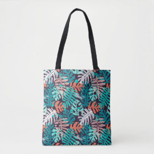 Bolsa Tote padrão abstrato sem descontinuidades das folhas tr