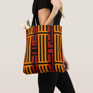 Bolsa Tote Padrão africano vibrante