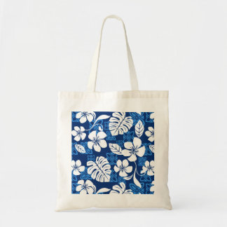 BOLSA TOTE PADRÃO ALOHA FRIDAY EM AZUL