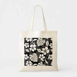 BOLSA TOTE PADRÃO ALOHA FRIDAY EM PRETO