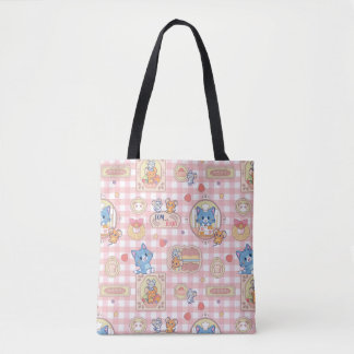 Bolsa Tote Padrão Anime Tom and Jerry Bakery