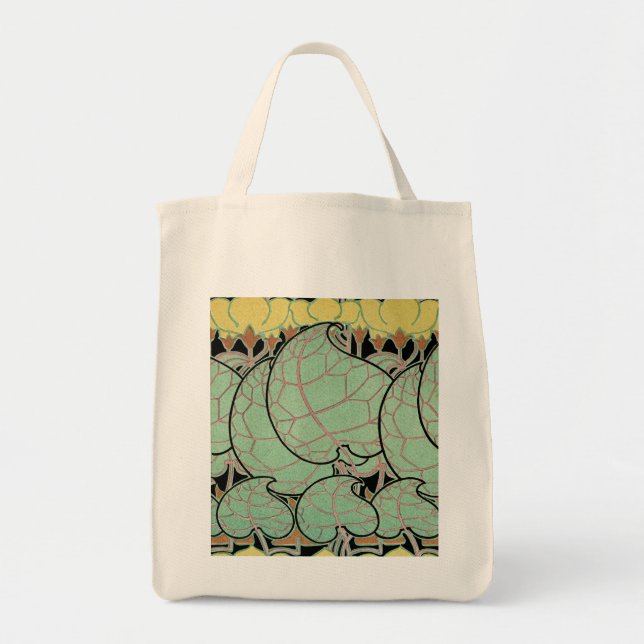 Bolsa Tote Padrão Art Nouveau #10 (Frente)