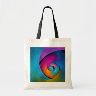 Bolsa Tote Padrão Azul Cor-de-rosa Abstrato Floral Moderno #1