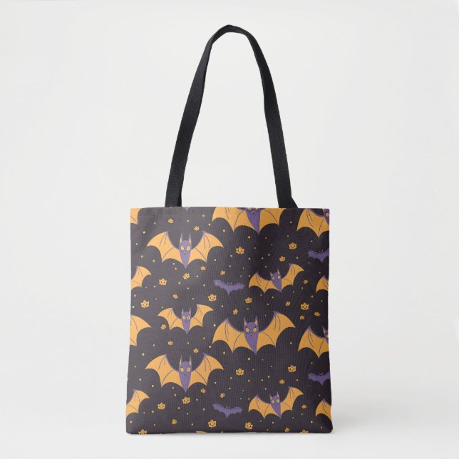 Bolsa Tote Padrão Bats Cute (Frente)