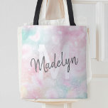 Bolsa Tote Padrão Bonito Glamoroso da Literatura Rosa<br><div class="desc">Personalize facilmente este padrão bonito de brilho do boque rosa com seu nome personalizado e/ou monograma.</div>